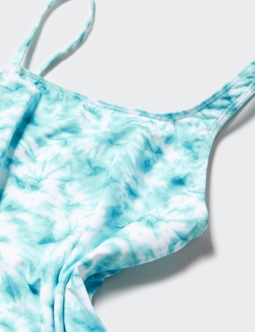 Costum de baie Mango Kids, turcoaz