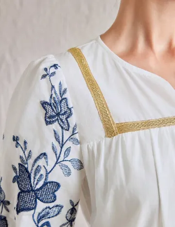 Rochie medie SHEIN, alb Alb