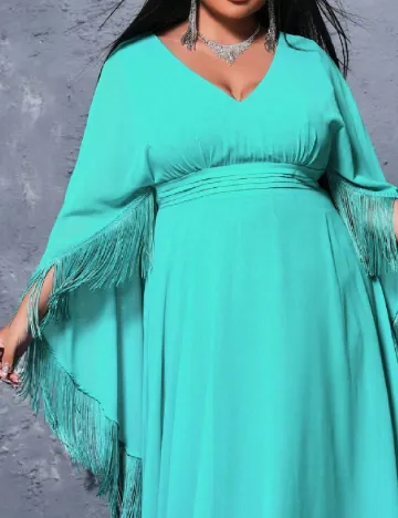 Rochie lunga Miss Ord Plus Size, albastru Albastru