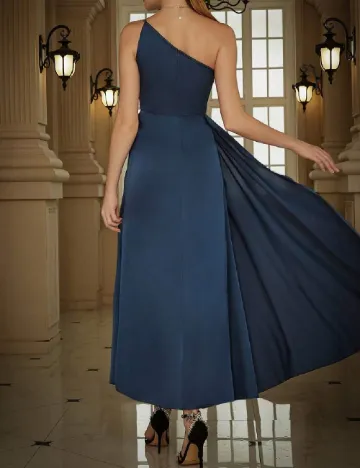 Rochie lunga Eilly Bazar, albastru Albastru