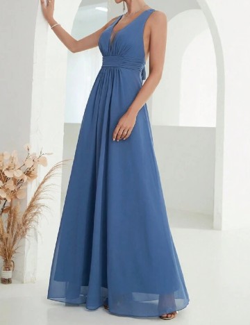 Rochie lunga Mgiacy, albastru