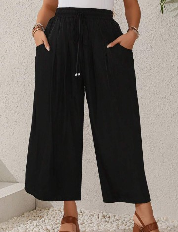 Pantaloni Emery Rose Curve, negru