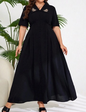 Rochie lunga SHEIN CURVE, negru