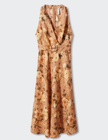 Rochie medie Mango, maro