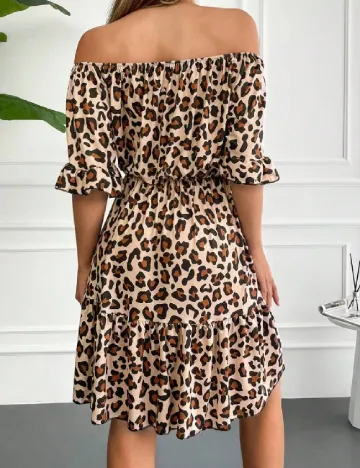Rochie scurta SHEIN, animal print Animal print