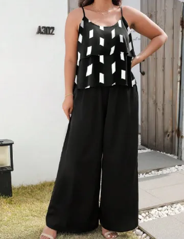 Compleu SHEIN CURVE, negru Negru