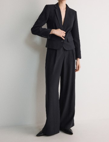 Pantaloni Reserved, negru