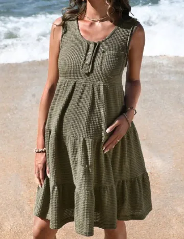 Rochie scurta SHEIN Maternity, verden Verde