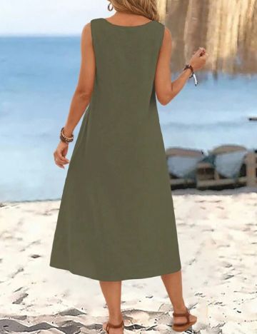 Rochie medie Emery Rose, verde