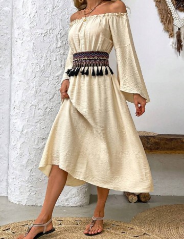 Rochie medie SHEIN, crem