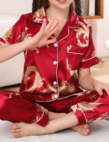 Pijama Shein Kids, rosu