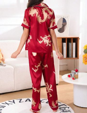 Pijama Shein Kids, rosu