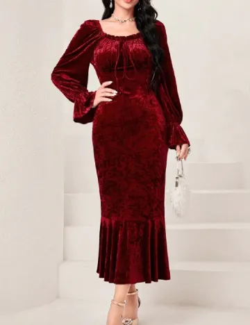 Rochie medie SHEIN, visiniu Rosu