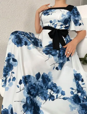 Rochie lunga SHEIN CURVE, alb Alb