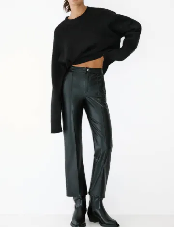 Pantaloni Pull&Bear, negru