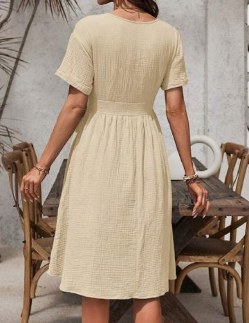 Rochie medie SHEIN, crem