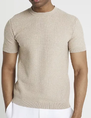 Tricou River Island, crem Crem