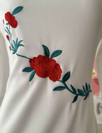 Rochie medie SHEIN, alb