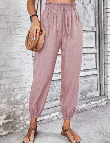 Pantaloni SHEIN, roz