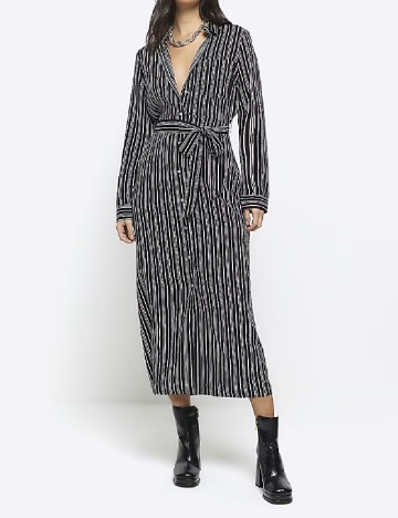 Rochie medie River Island, alb/negru