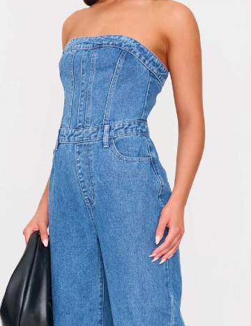 Salopeta PRETTYLITTLETHING, albastru