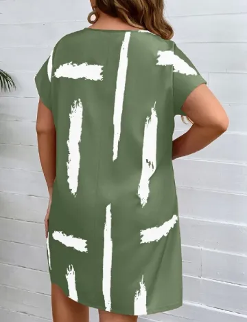 Rochie scurta SHEIN CURVE, verde Verde