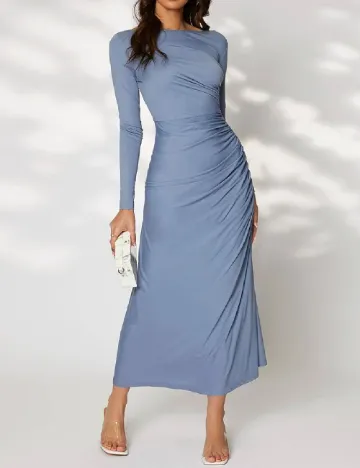 Rochie lunga SHEIN, albastru Albastru