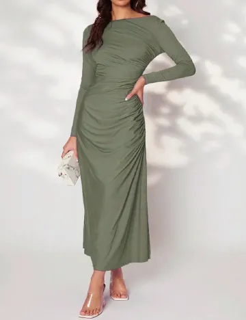 Rochie lunga SHEIN, verde Verde