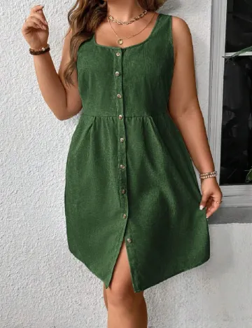 Rochie scurta SHEIN CURVE, verde Verde
