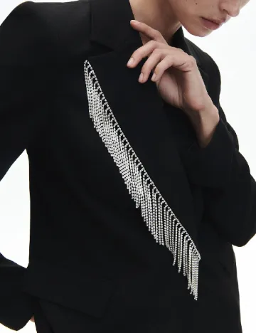 Sacou Oversize Reserved, negru