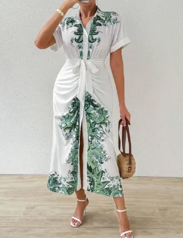 Rochie lunga SHEIN, alb Alb