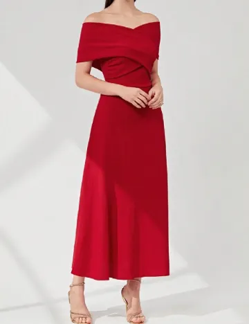 Rochie lunga SHEIN, rosu Rosu