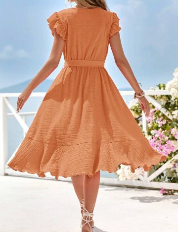 Rochie medie SHEIN, portocaliu