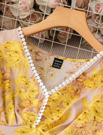 Rochie medie SHEIN, galben