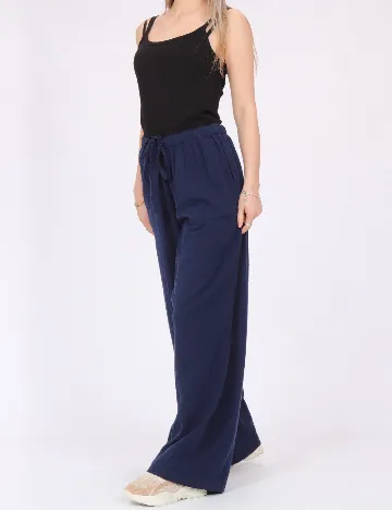 Pantaloni Vero Moda, bleumarin