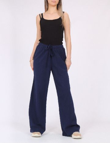 Pantaloni Vero Moda, bleumarin