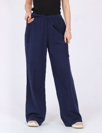 Pantaloni Vero Moda, bleumarin