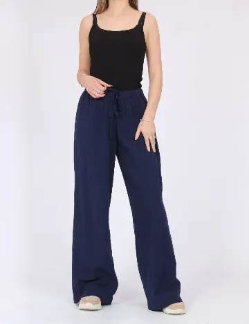 Pantaloni Vero Moda, bleumarin