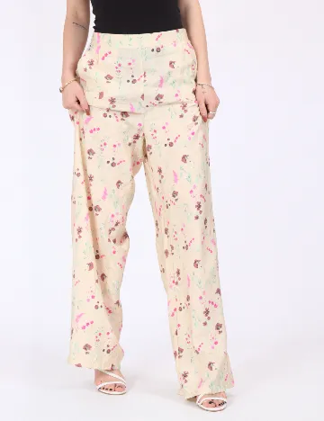 Pantaloni Vero Moda, crem