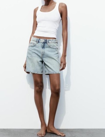 Pantaloni scurti Zara, albastru