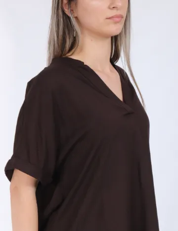 Bluza Vero Moda, maro inchis Maro