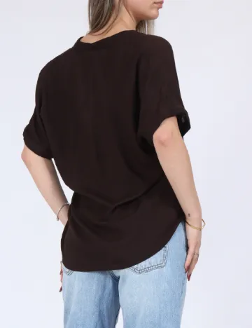 Bluza Vero Moda, maro inchis Maro
