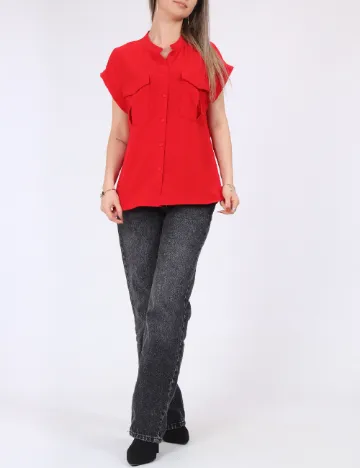 Camasa Vero Moda, rosu