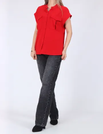 Camasa Vero Moda, rosu