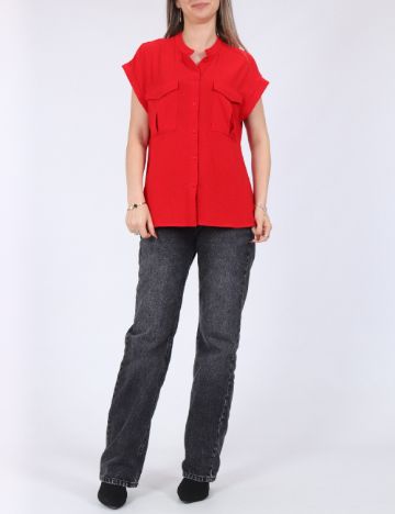 Camasa Vero Moda, rosu
