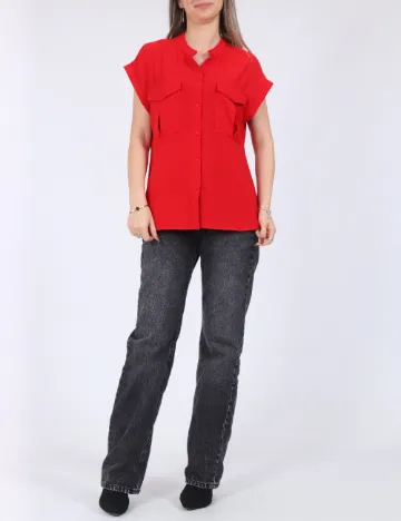 Camasa Vero Moda, rosu