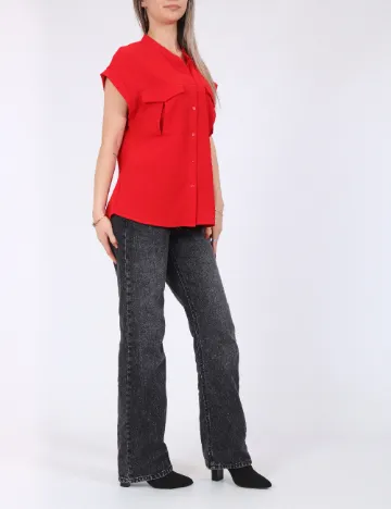 Camasa Vero Moda, rosu