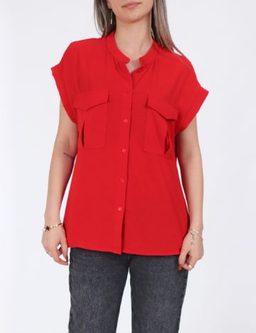 Camasa Vero Moda, rosu