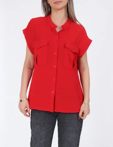 Camasa Vero Moda, rosu