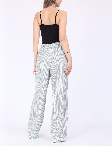 Pantaloni Vero Moda, alb/verde